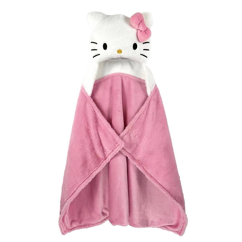 Hello Kitty Kids' Hooded Blanket and Doll Set New - Picture 1 of 8